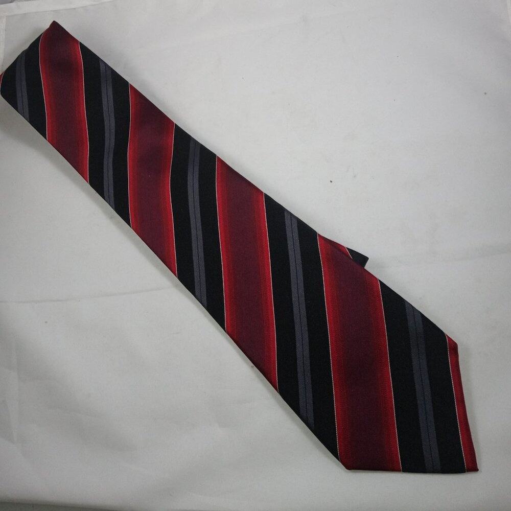 Alfani necktie - red, black, & grey